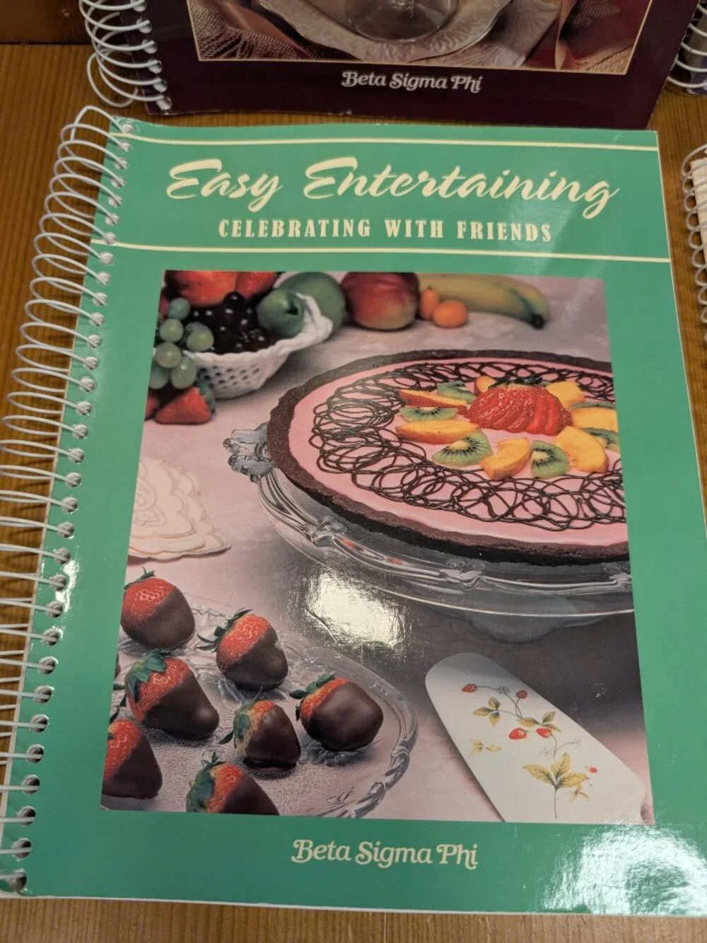Lot of 4 BETA SIGMA PHI Cookbooks Spiral Bound 1997 1999 2001 2002 Entertaining